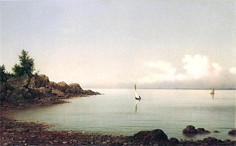 Rocky Shore, 1864 | Martin Johnson Heade | Gemälde Reproduktion