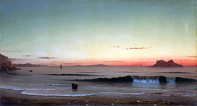 Twilight, Singing Beach, 1863 | Martin Johnson Heade
