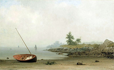 Das gestrandete Boot, 1863 | Martin Johnson Heade | Gemälde Reproduktion