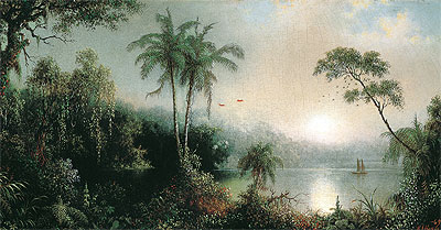Sunrise in Nicaragua, 1869 | Martin Johnson Heade | Gemälde Reproduktion