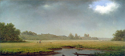 Cloudy Day, Rhode Island, 1861 | Martin Johnson Heade | Gemälde Reproduktion