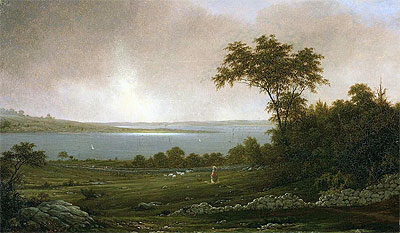 Rhode Island Landscape, 1859 | Martin Johnson Heade | Painting Reproduction