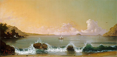 Bucht von Rio de Janeiro, 1864 von Martin Johnson Heade | Gemälde-Reproduktion