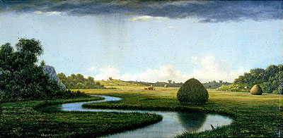 Newburyport-Marschen: vorbeiziehender Sturm | Martin Johnson Heade | Gemälde Reproduktion