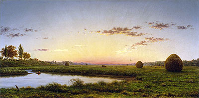 Haystacks on the Newburyport Marshes, 1862 | Martin Johnson Heade | Gemälde Reproduktion