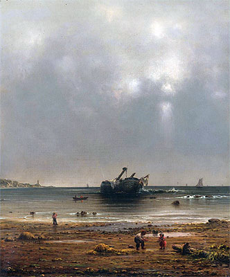 Das alte Schiffwrack | Martin Johnson Heade | Gemälde Reproduktion