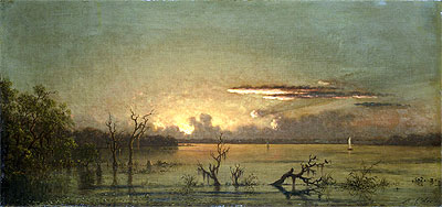 Dämmerung am St. John's River, n.d. von Martin Johnson Heade | Gemälde-Reproduktion