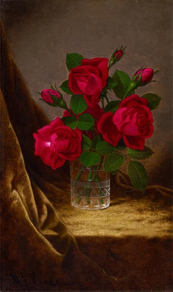 Jacqueminot Roses | Martin Johnson Heade | Painting Reproduction