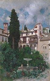 A Spanish Garden, n.d. by Martin Rico y Ortega | Painting Reproduction