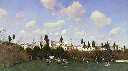 La Huerta del Retiro, Seville, 1875 von Martin Rico y Ortega | Gemälde-Reproduktion