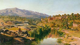 A Country, near Azanon, 1859 by Martin Rico y Ortega | Painting Reproduction