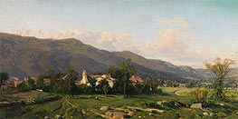 Switzerland Landscape, 1862 by Martin Rico y Ortega | Painting Reproduction