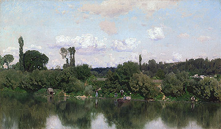On the Seine, undated | Martin Rico y Ortega | Painting Reproduction