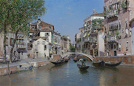 Rio San Trovaso, Venice, undated | Martin Rico y Ortega | Painting Reproduction
