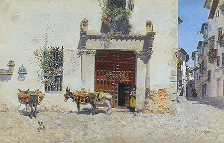 Waiting, 1875 | Martin Rico y Ortega | Gemälde Reproduktion