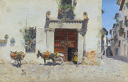Waiting, 1875 by Martin Rico y Ortega | Painting Reproduction