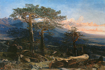 A Landscape of Guadarrama, 1858 | Martin Rico y Ortega | Gemälde Reproduktion