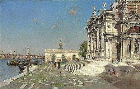 Santa Maria della Salute, Venice, n.d. by Martin Rico y Ortega | Painting Reproduction