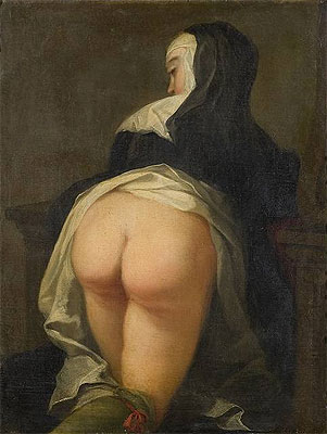 Kneeling Nun (Recto), c.1731 by Martin van Meytens | Painting Reproduction
