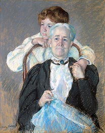 Portrait of Mrs. Cyrus J. Lawrence with Her Grandson, c.1898/99 by Cassatt | Painting Reproduction