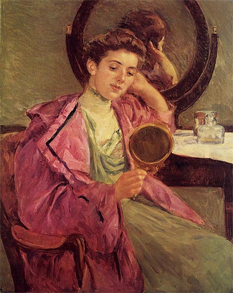 Woman at Her Toilette, 1909 | Cassatt | Gemälde Reproduktion