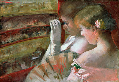 A Corner of the Loge (In the Box), 1879 | Cassatt | Painting Reproduction
