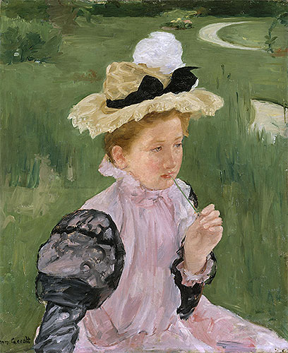 Portrait of a Young Girl, 1899 | Cassatt | Painting Reproduction