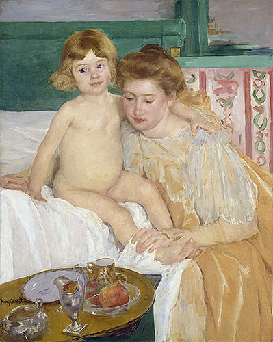 Mother and Child (Baby Getting Up from His Nap), c.1899 | Cassatt | Painting Reproduction