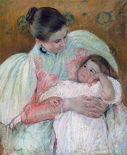 Nurse and Child, c.1896/97 | Cassatt | Gemälde Reproduktion