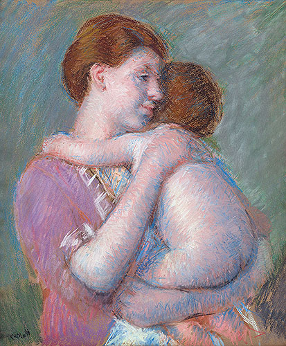 Mother and Child, 1914 | Cassatt | Gemälde Reproduktion