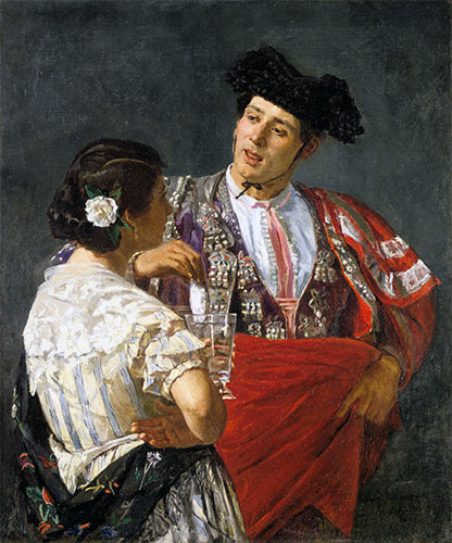 Offering the Panale to the Bullfighter, 1873 | Cassatt | Painting Reproduction