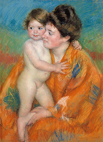 Woman with Baby, c.1902 by Mary Cassatt | Painting Reproduction