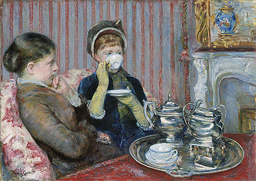 The Tea, c.1880 | Cassatt | Gemälde Reproduktion