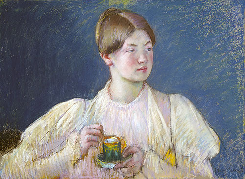 The Teacup, 1897 | Cassatt | Gemälde Reproduktion