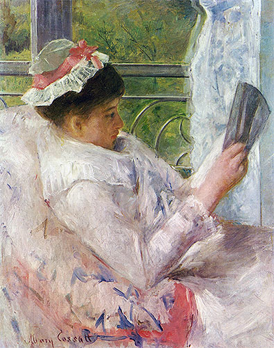 Lydia Cassatt Reading, 1878 | Cassatt | Painting Reproduction
