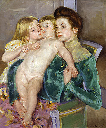 The Caress, 1902 | Cassatt | Painting Reproduction