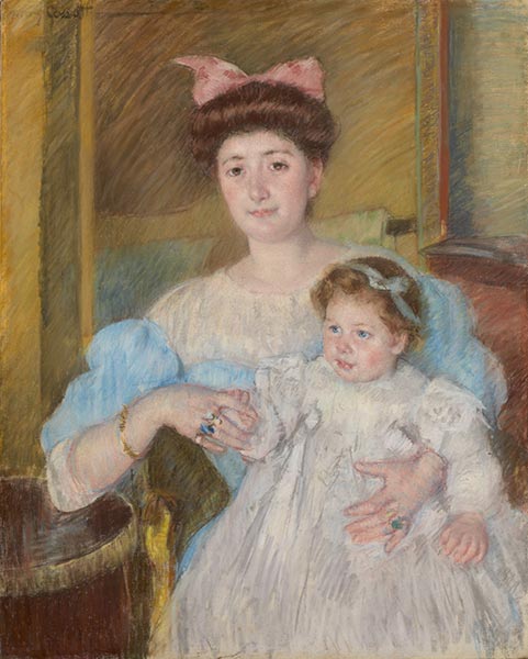 Gräfin Morel d'Arleux und ihr Sohn, 1906 von Mary Cassatt | Gemälde-Reproduktion