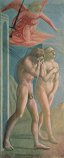 Adam and Eve Banished from Paradise, c.1427 | Masaccio | Gemälde Reproduktion