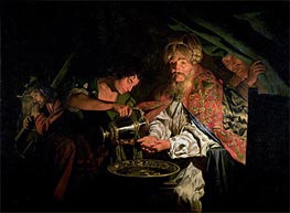 Pilate Washing his Hands, undated von Matthias Stomer | Gemälde-Reproduktion