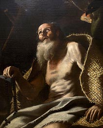 St. Paul the Hermit, c.1660 by Mattia Preti | Painting Reproduction