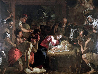 The Adoration of the Shepherds, undated | Mattia Preti | Gemälde Reproduktion