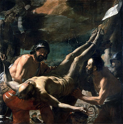 The Martyrdom of St. Peter, c.1656/60 | Mattia Preti | Gemälde Reproduktion