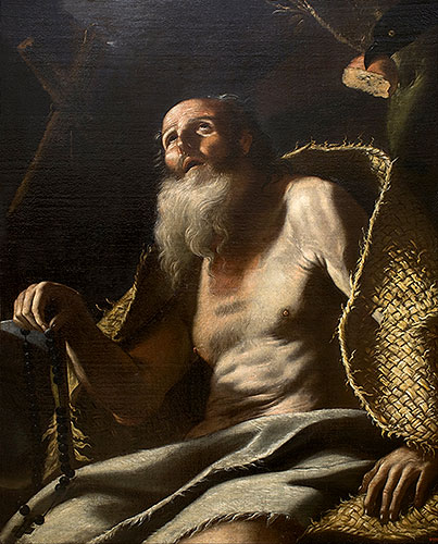 St. Paul the Hermit, c.1660 | Mattia Preti | Painting Reproduction
