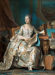 Marquise de Pompadour | Maurice Quentin de La Tour | Gemälde Reproduktion