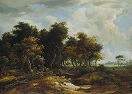 Entrance to the Forest | Meindert Hobbema | Painting Reproduction