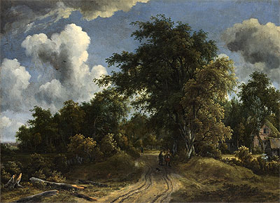Woodland Road, c.1670 | Meindert Hobbema | Painting Reproduction