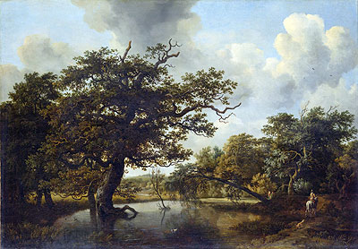 The Old Oak, 1662 | Meindert Hobbema | Painting Reproduction