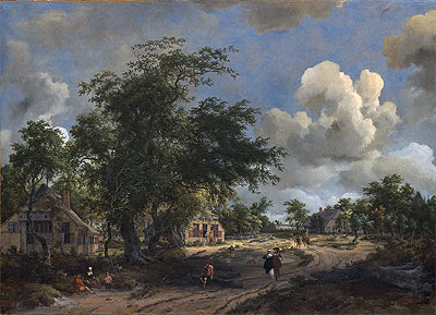 A View on a High Road | Meindert Hobbema | Painting Reproduction
