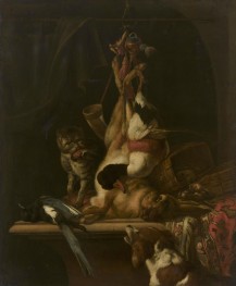 Jagdtrophäen | Melchior d'Hondecoeter | Gemälde Reproduktion