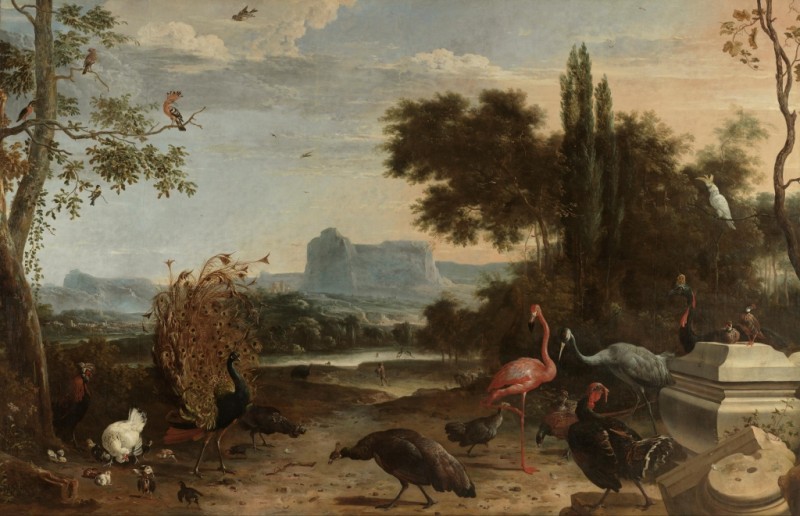 Melchior d'Hondecoeter | Vogelpark, c.1671/80 Vogelpark, c.1671/80 | Melchior d'Hondecoeter